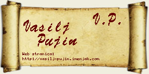Vasilj Pujin vizit kartica